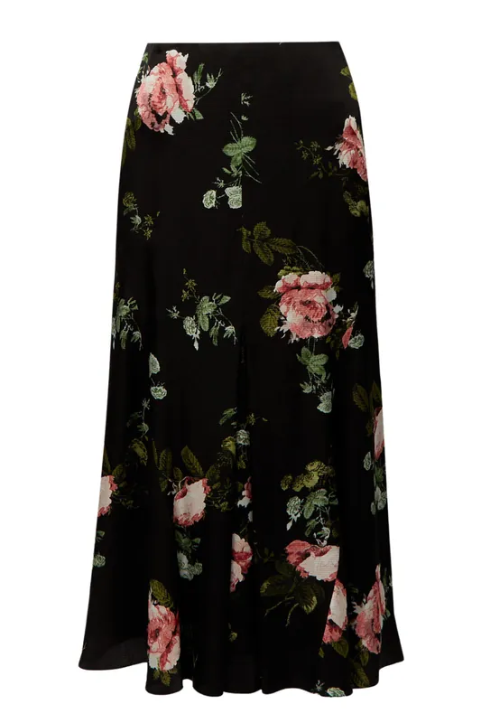 Ankle Length A Line Skirt | Blush - Erdem