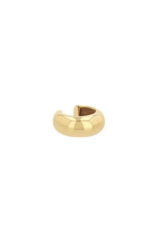 14K Gold Wide Chubby Ear Cuff | Single - Zoe Chicco
