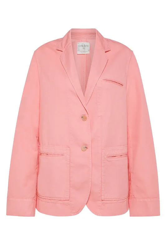 Workwear Jacket in Cotton Gabardine | Roseo - Forte Forte