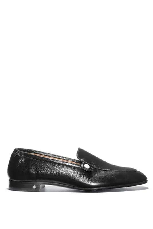 Angela Loafer | Black Calf Leather - Laurence Dacade