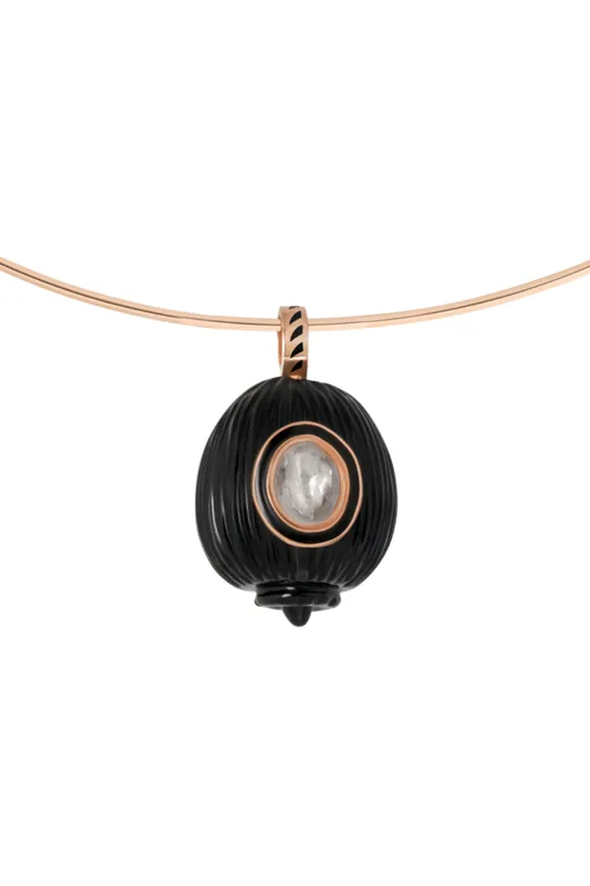 Classic Onyx Coquito Charm | Polki Diamond - Dezso by Sara Beltran