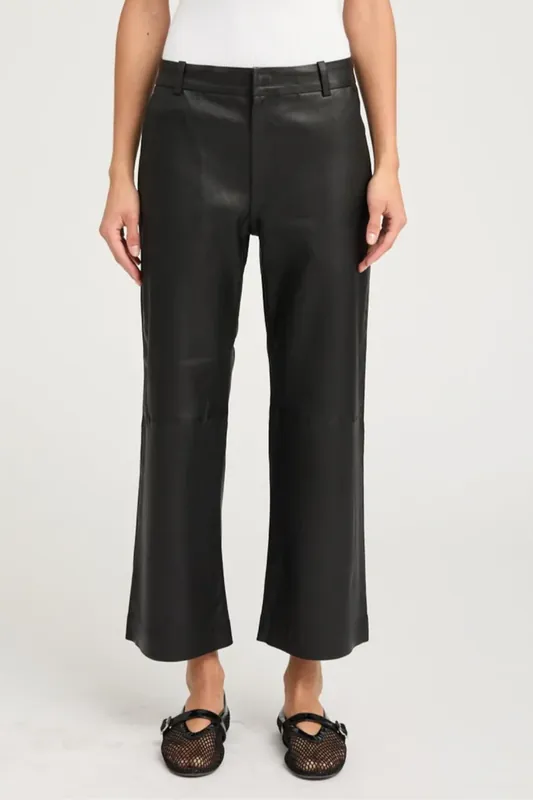 Cropped Baggy Lowrise Trousers | Black - SPRWMN