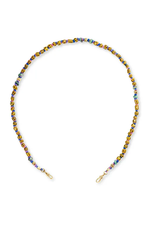 Mauli Beads | Ghana Yellow & Black 35cm - Marie Lichtenberg
