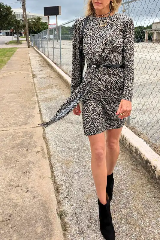 Dulce Dress | Ecru/Black - Marant Étoile