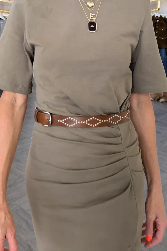 Liliana Belt | Cognac/Silver - Isabel Marant