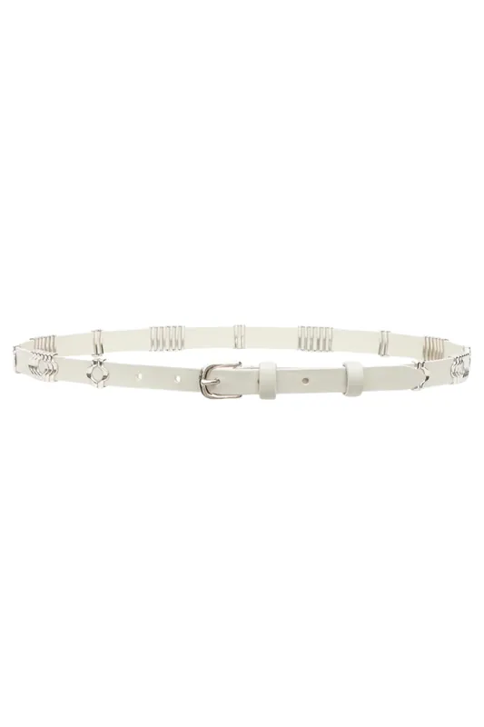 Odena Belt | Chalk/Silver - Isabel Marant