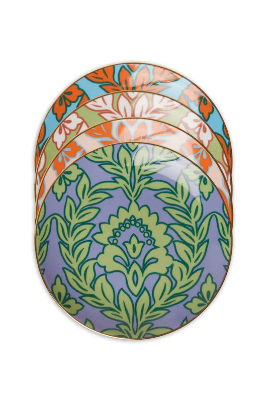 Side Plates Set Of 4 | Mixed Spring Garland - La DoubleJ