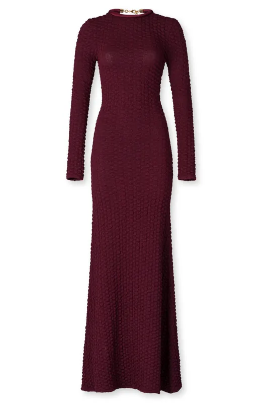 Gabbice Dress | Burgundy - Silvia Tcherassi