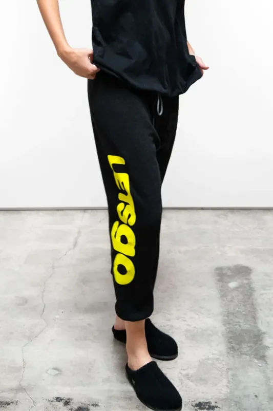 Circa'99 OG Letsgo Oldschool Polyblend Fluff Sweat Pant | Blackspace - Freecity