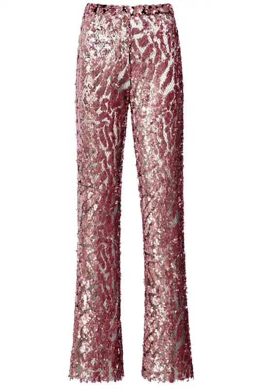 Sequin Flare Pant | Mauve - LAPOINTE