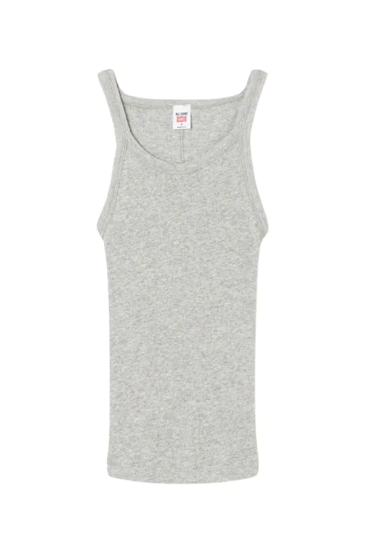 Ribbed Tank | Heather Grey - Re/Done