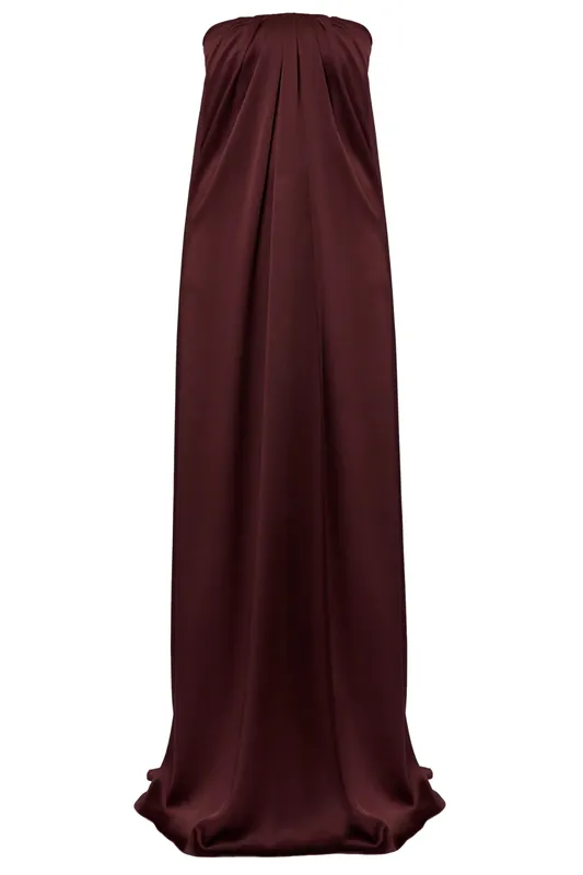 Bustier Draped Gown | Elderberry - Erdem
