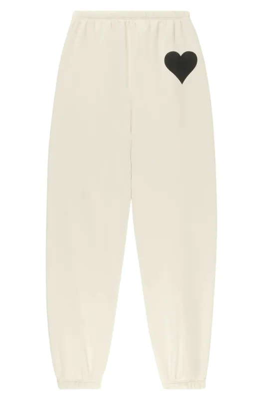 Heart Sweatpants | Vintage White - SPRWMN
