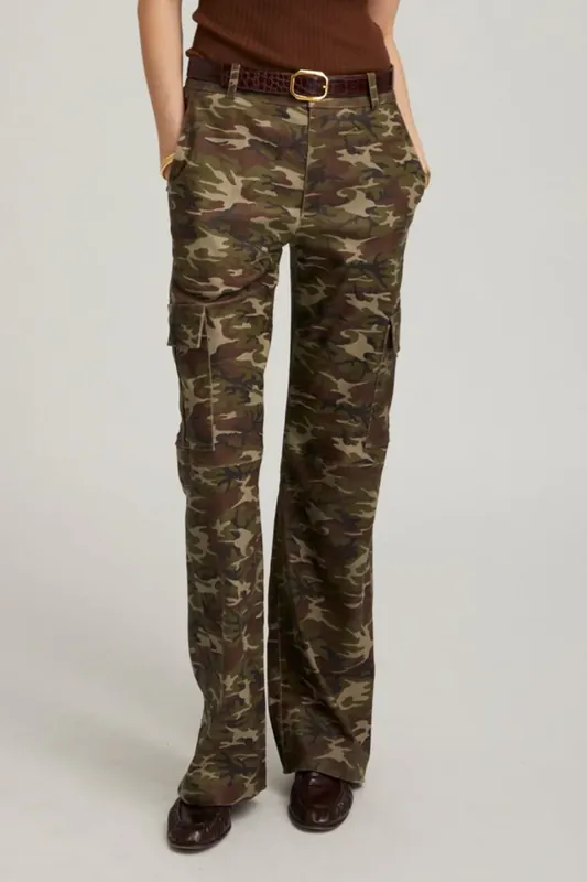 Suede Cargo Trousers | Camouflage - SPRWMN