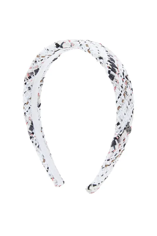 Eve Headband | Snowey Tweed - Maison Michel