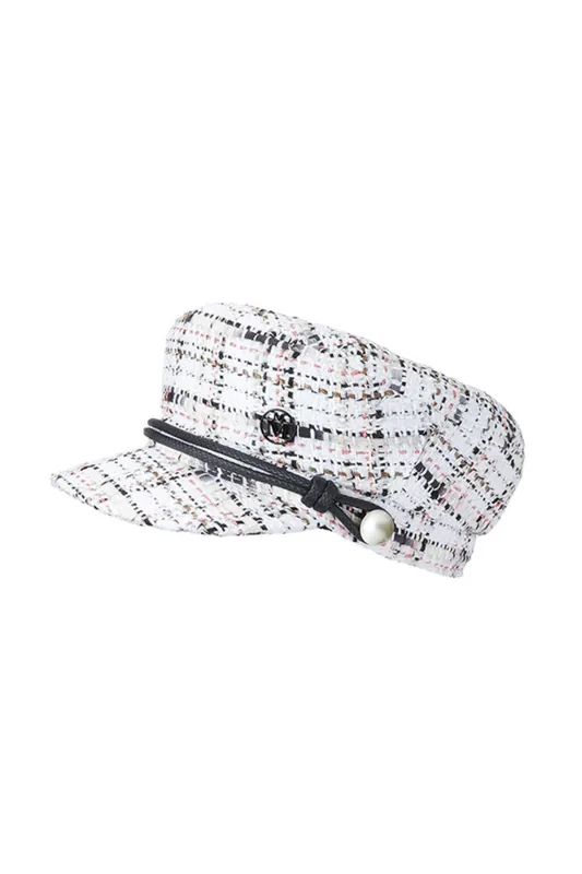 New Abby Sailor Cap | Snowey Tweed - Maison Michel