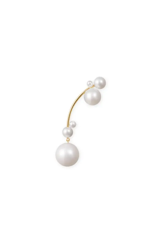 Grande Stella Perle Earring | Left Single - Sophie Bille Brahe