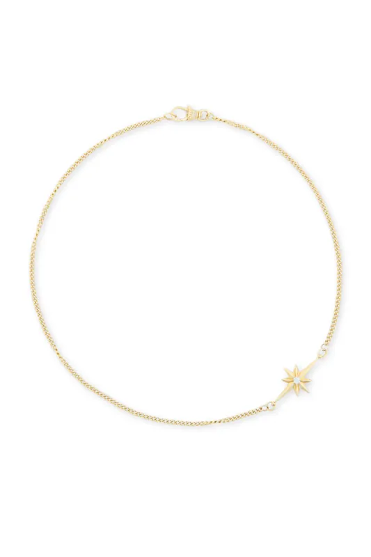 Victorian Star East West Mini Fluted Necklace - Lucy Delius