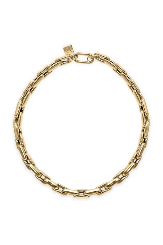 Lauren Small Links Necklace | Yellow Gold 41cm - Lauren Rubinski