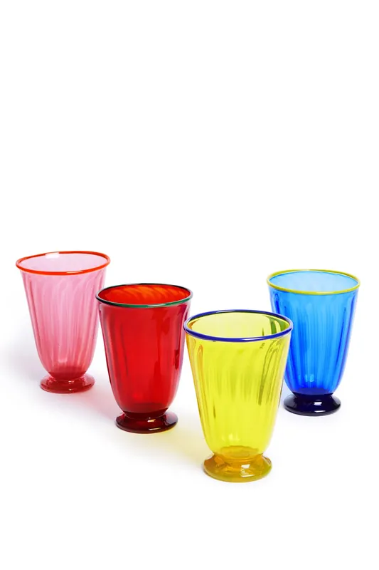 Rainbow Glasses Set Of 4 | Mixed - La DoubleJ