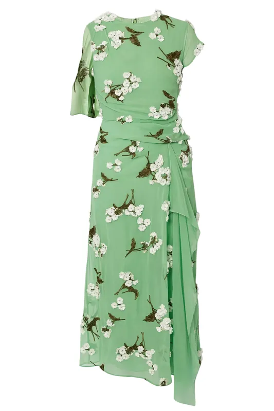 Asymmetric Cocktail Dress | Peppermint - Erdem