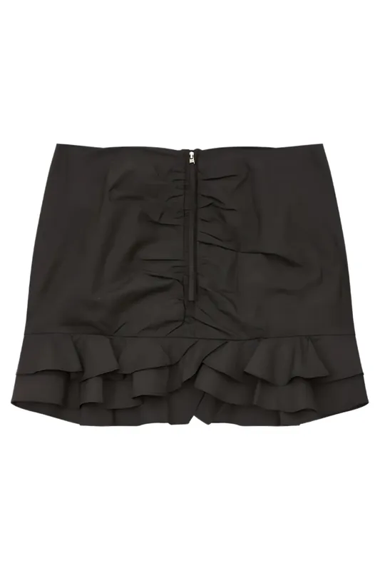 Breenea Crispy Cotton Skirt | Black - Marant Étoile
