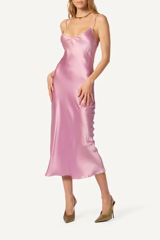 Taylor V Neck Bias Cut Dress | Orchid/Dusty Mauve - Sablyn