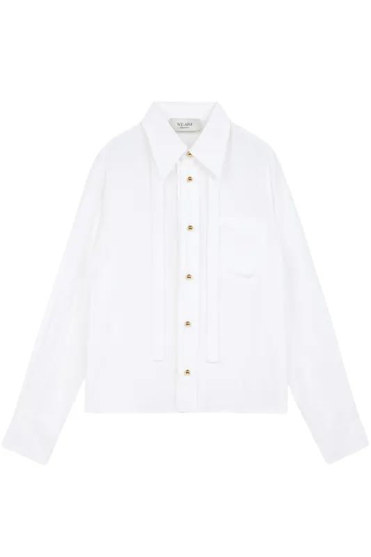 The Academy Blouse | White - We-Ar4