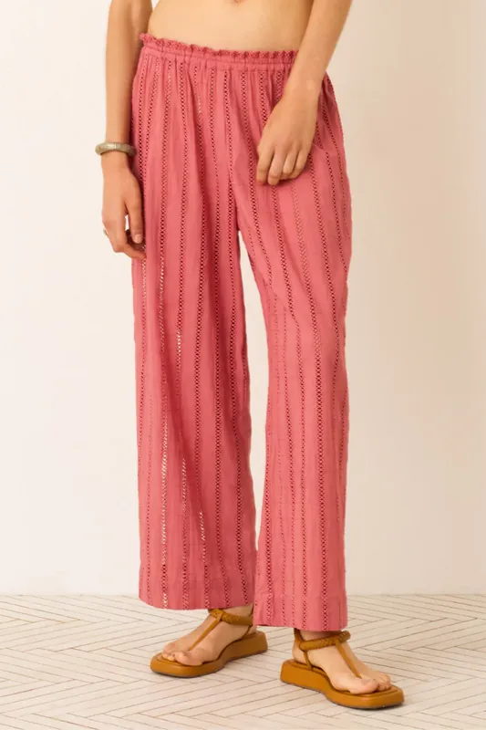 Otto Rouge Eyelet Pant | Red Rouge - Alix of Bohemia