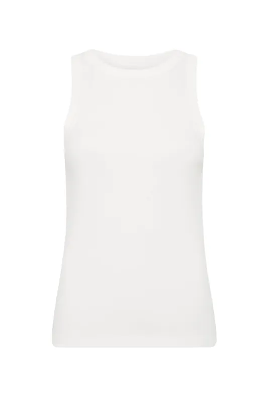Organic Cotton Bateau Tank | White - St. Agni