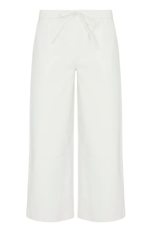 Cropped Baggy Pants | White - SPRWMN