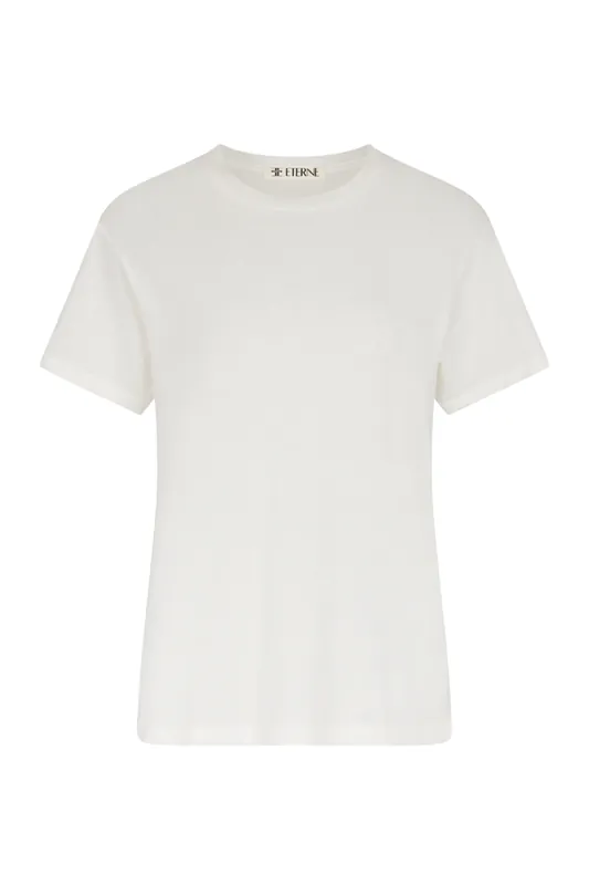 Short Sleeve Boyfriend T-Shirt | Ivory