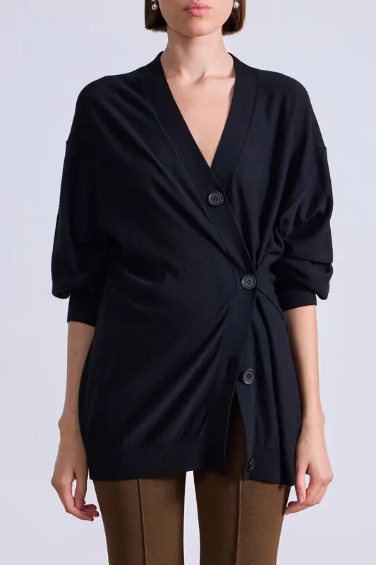 Drippy Tissue Cardigan | Black - Apiece Apart