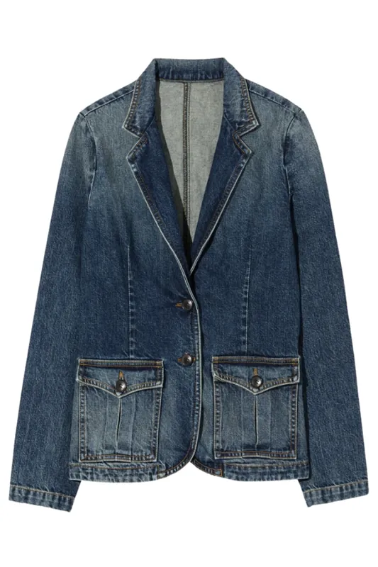 Elton Denim Blazer | Simon Wash - Nili Lotan