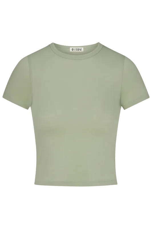 Short Sleeve Baby Tee | Sage - Eterne