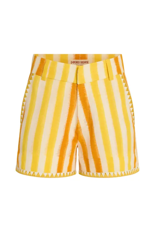 Shorts | Mango Ikat Stripes - Emporio Sirenuse
