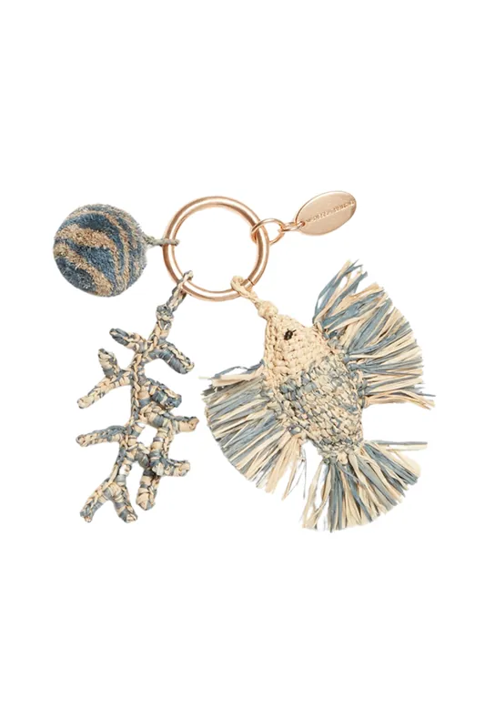 Raffia Fish Charm | Multicolored - Vanessa Bruno