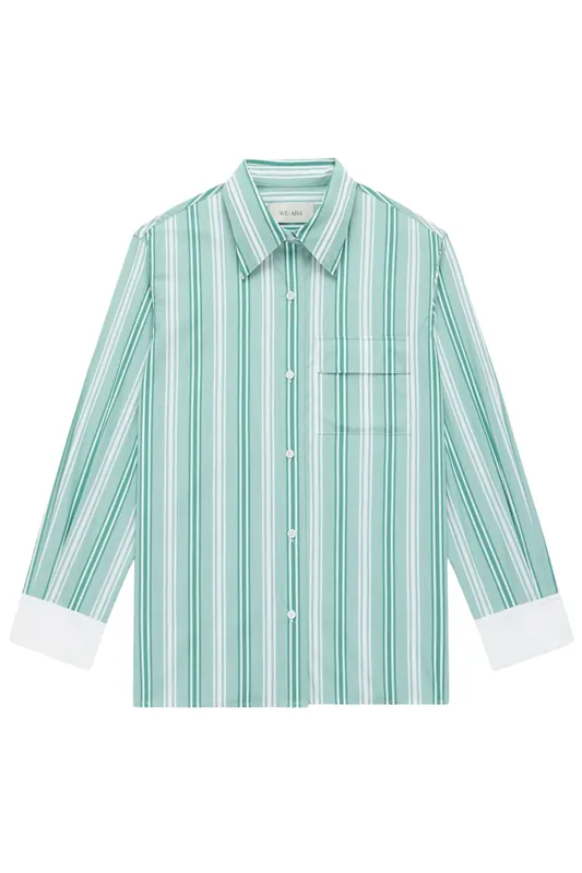 The Haze Shirt | Green Stripe - We-Ar4