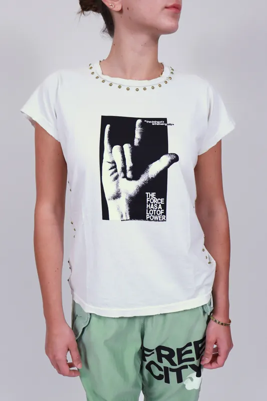 I Love You Sign Language Home/Stud Supervintage Short Sleeve Tee | Laundry Whites - Freecity