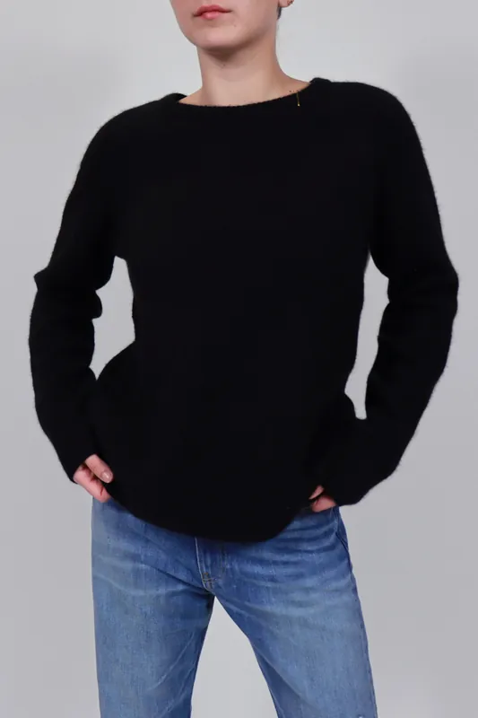 Artistswanted Loro Piana Cashmere Superlux Crew | Superblack - Freecity