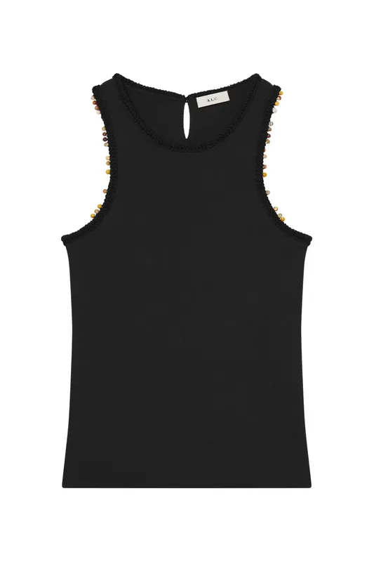 Nelly Embellished Knit Tank | Black - A.L.C.