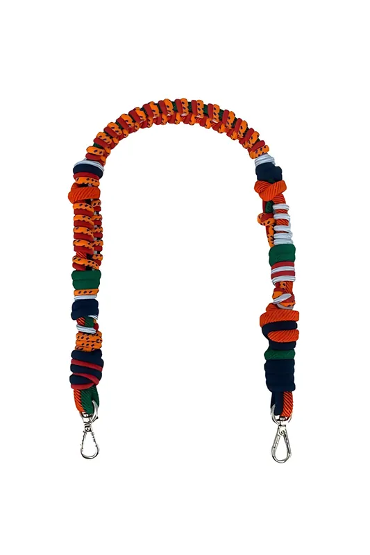 Samba Macramé Strap | Reds & Blues Mix - MY BOB