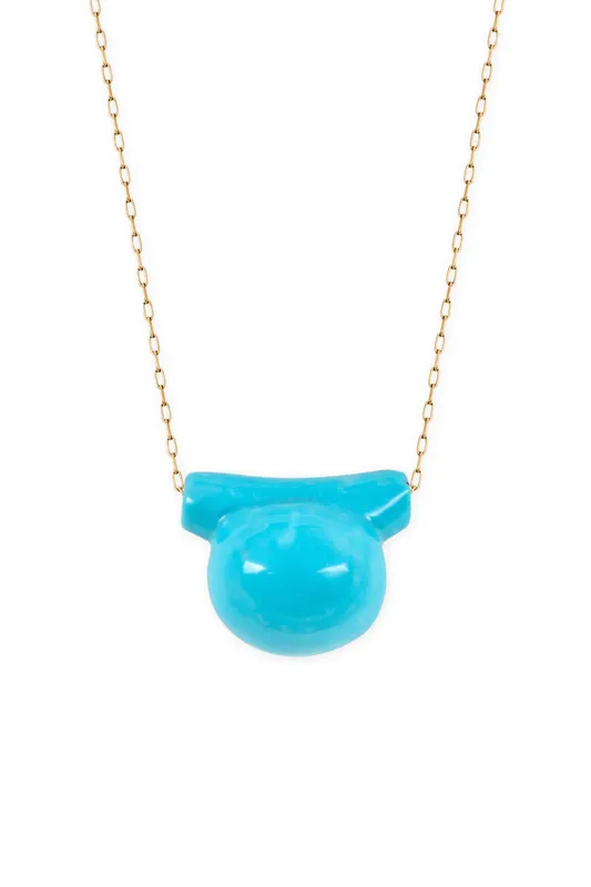 Large Etruscan Bead Necklace | Turquoise - TenThousandThings