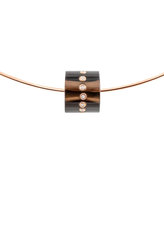 Short Bead with Diamonds | Smokey Quartz - Dezso by Sara Beltran