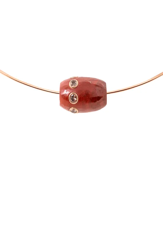 Agate Bead | Garnet - Dezso by Sara Beltran