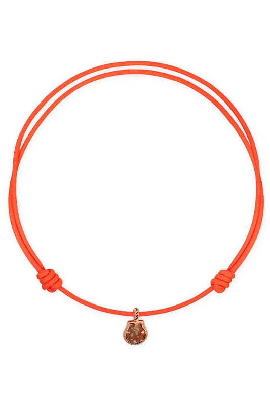 Natural Clam Surf Cord Necklace - Dezso by Sara Beltran