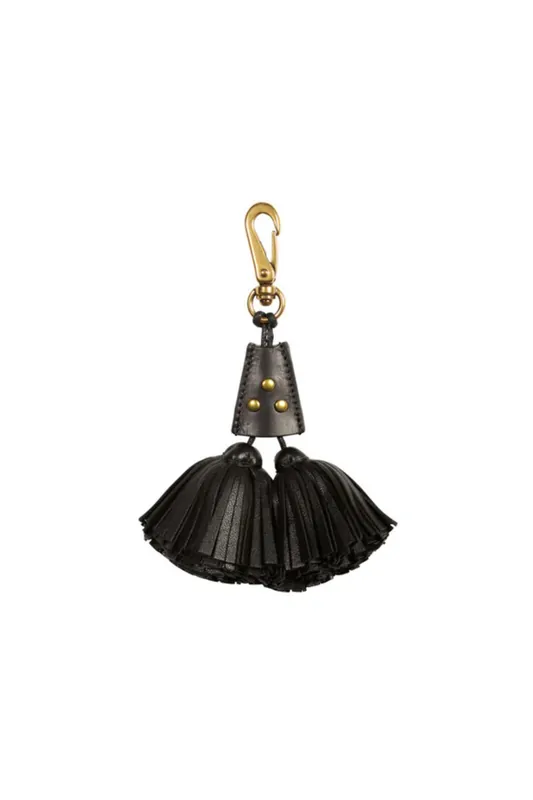 Pompon Twin Bag Charm | Noir Brass - Jerome Dreyfuss