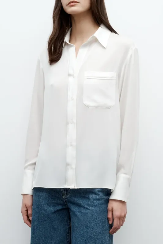 New Joey Shirt | Ivory - TWP