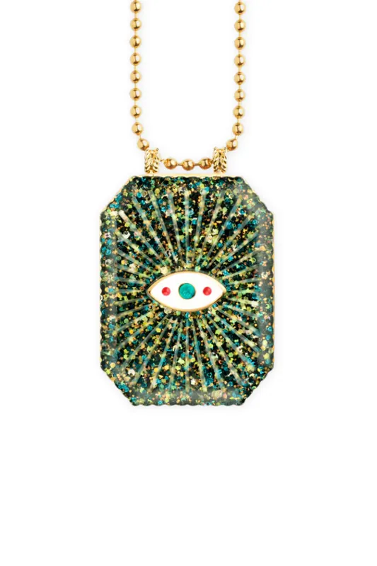 Raiz'in Large Scapular | Midnight Green Glitter - Marie Lichtenberg