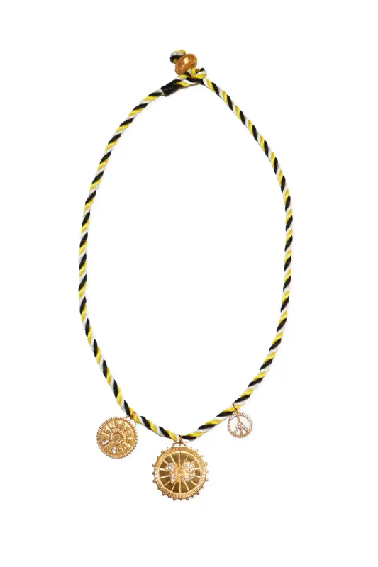 Medal Necklace | Jaune - Monoki